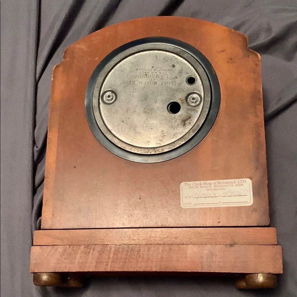 Vintage Brown Wooden mantle clock